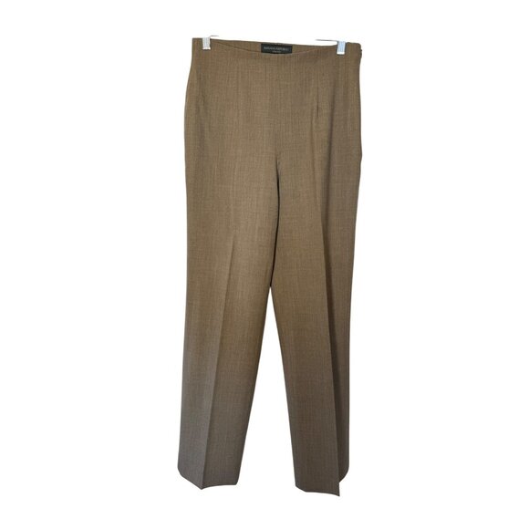 Vintage Banana Republic Wool Pants Woman's 6 Brown Stretch High Rise Straight - Picture 1 of 7